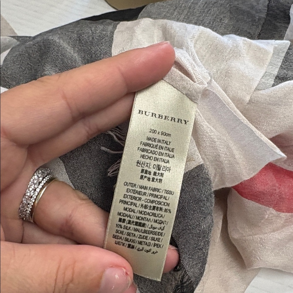 Burberry Sheer Mega Check Scarf - Picture 8 of 11